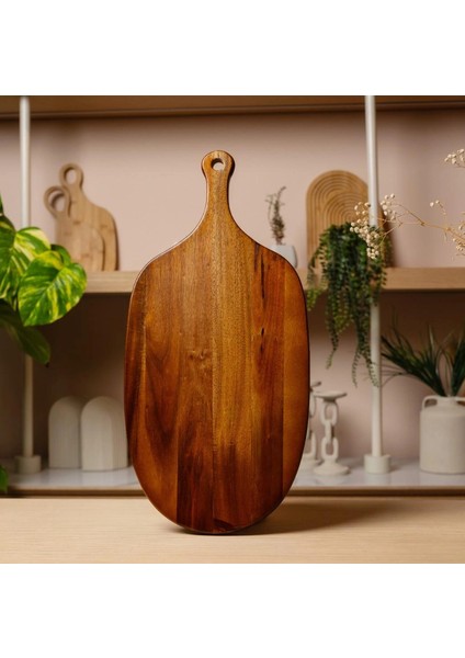 Küçük Boy Akasya Kesme Tahtası ve Sunumluk