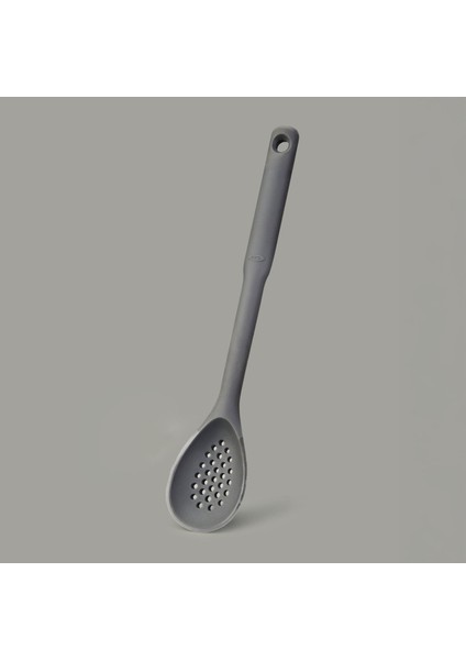 Gg Delikli Silikon Kaşık - Siyah