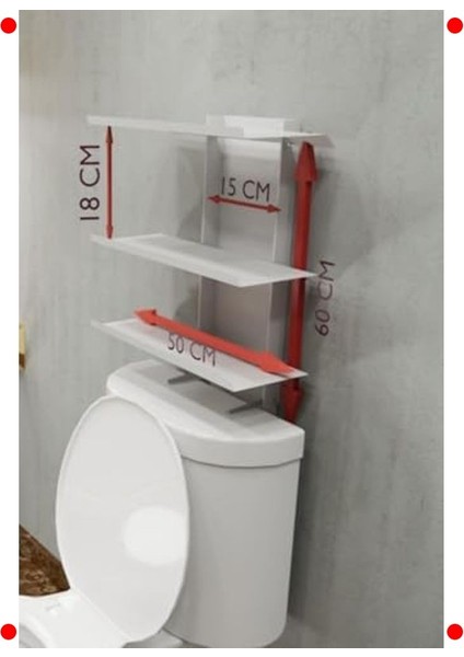 Klozet Üstü Banyo Düzenleyici Raf - Siyah, Çok Amaçlı fiyatları