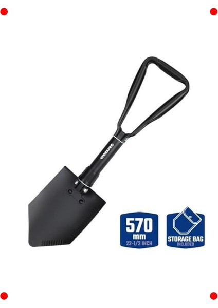 Katlanabilir Çok Amaçlı Kamp Küreği (57 Cm)