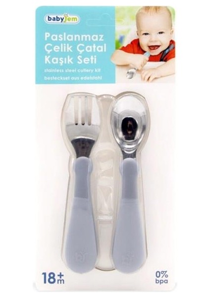 Paslanmaz Çelik Çatal Kaşık Seti 522 Gri indirimleri