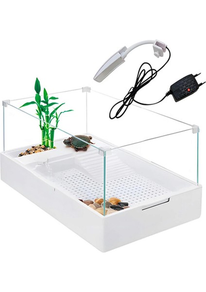 Nrzsnt Sobo Cam Kaplumbağa Bahçesi Filtre-Lambalı 60X35X25