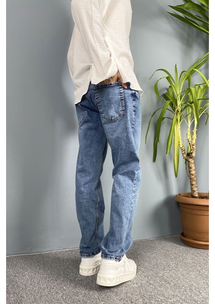 Mavi Yırtıklı Jean - Boyfriend Kot Pantolon indirimleri