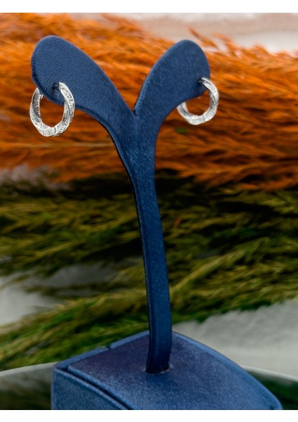 925 Ayar Gümüş Altın Modeli Özel Tasarım Trend Kadın Küpe