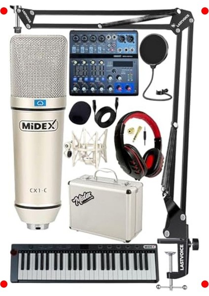 Home Stüdyo Başlangıç Paketi 4: Ses Kartı, Mikrofon, Mıdı