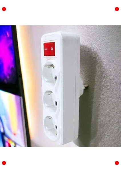 Anahtarlı 3'lü Topraklı Kablosuz Grup Priz fırsatları