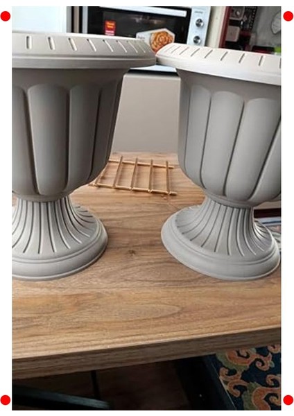 Ayaklı Nergis Saksı 6l 30CM - Kahverengi (Deliksiz) modelleri