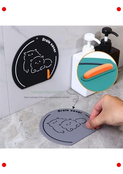 Mavi Silikon Banyo Mutfak Lavabo Gider Koku Önleyici