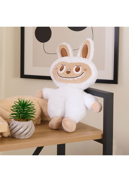 Soft Sevimli Canavar Figürlü Yastık - Ekru - 40X30 cm