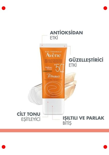 Yüksek Korumalı Güneş Kremi Spf 50 - 30ML fırsatları
