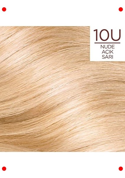 Nude Açık Sarı Kalıcı Krem Saç Boyası - 10U Tonu fiyatları