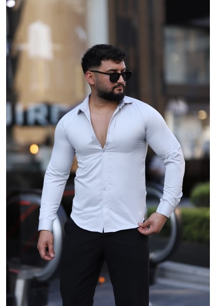Slim Fit Uzun Kollu Kolay Ütülenebilir Gömlek fiyatları
