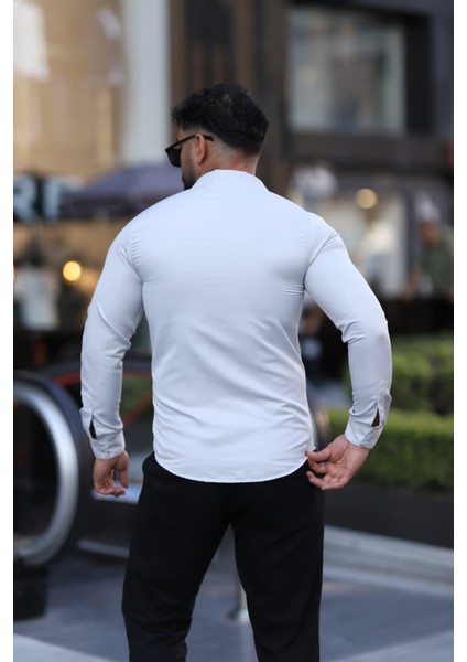 Slim Fit Uzun Kollu Kolay Ütülenebilir Gömlek modelleri