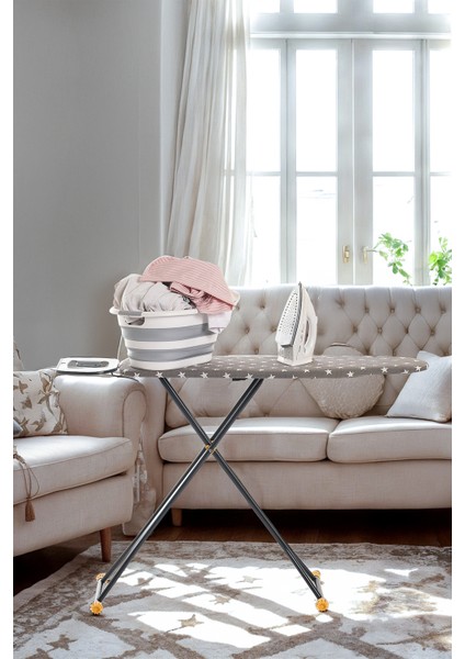 Smoothpress Monoblok Metal Tablalı Buharı Geçiren Özel Kumaşlı Premium Ütü Masası