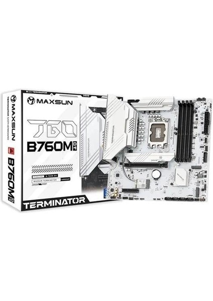Termınatör B760M D4 Ice Ddr4 Hdmı-Dp Pcıe 4.0 1700P Matx Beyaz