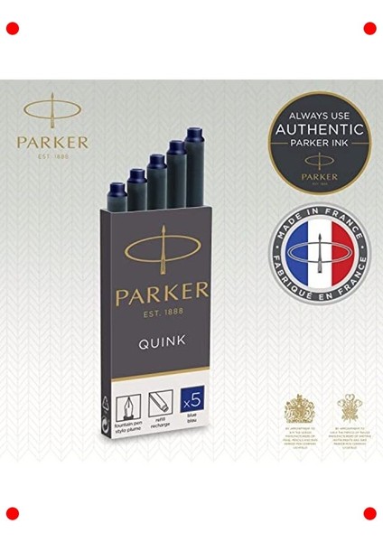 Dolma Kalem Kartuşu, Mavi, 5'li Paket fiyatları