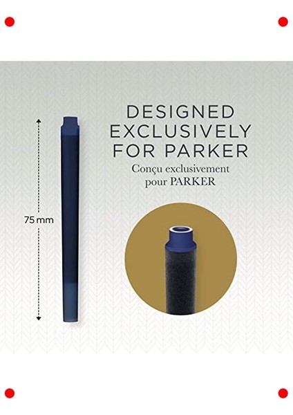 Dolma Kalem Kartuşu, Mavi, 5'li Paket modelleri