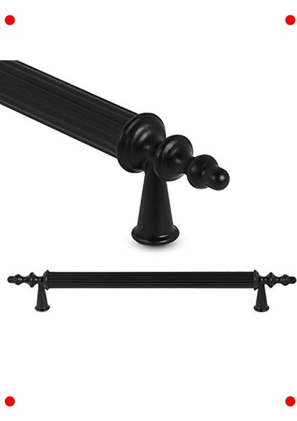 10 Adet Mat Siyah Metal Çekmece Dolap Kulpu 160MM fiyatları