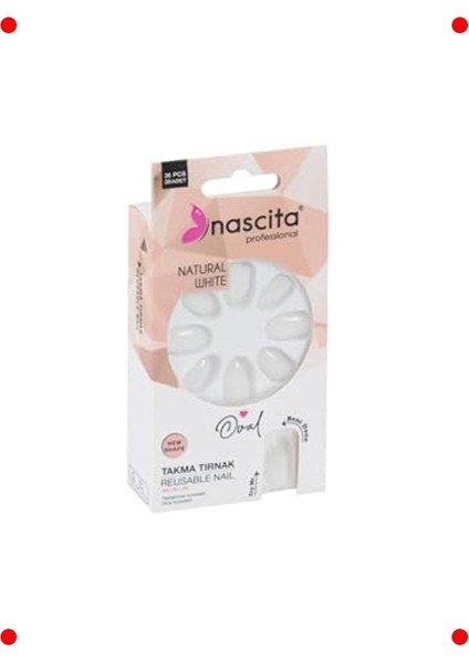 36'lı Oval Şekilli Takma Tırnak Seti