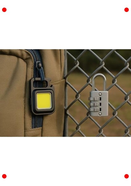 Mini Güvenlik Seti: Anahtarlık LED Işık ve Asma Kilit fiyatları