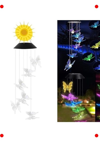 Solar Renk Geçişli Kelebek Aydınlatma fiyatları