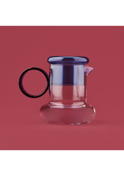 Ring Bardaklı Cam Sürahi - Asorti - 500 ml