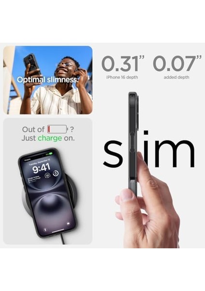 16 Ince Kılıf Ultra Sararma Karşıtı Duraclear™ Hava Kanalı Teknolojisi™ Askeri Sınıf Koruma Magfit Zero One Tasarım Kapak - ACS08208 fiyatları