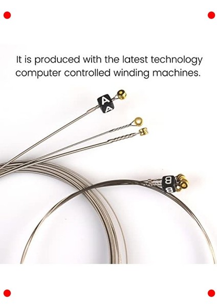 Süper Hafif Elektro Gitar Teli Seti (09-42) indirimleri