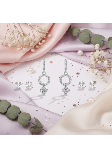 Minimal Tasarım 316L Çelik 6’lı Kadın Küpe Seti | Yusso fiyatları