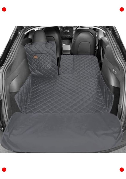 Evcil Hayvan Uyumlu Su Geçirmez Bagaj Örtüsü (Gri)