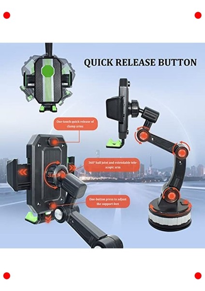 Evrensel Güçlü Vantuzlu Araç Telefon Tutacağı modelleri