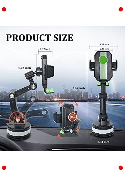 Evrensel Güçlü Vantuzlu Araç Telefon Tutacağı fırsatları