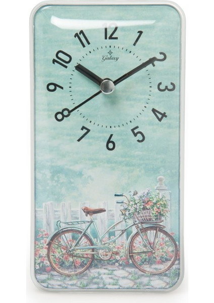 Dikdörtgen Duvar Saati - Renkli - 17X9 cm