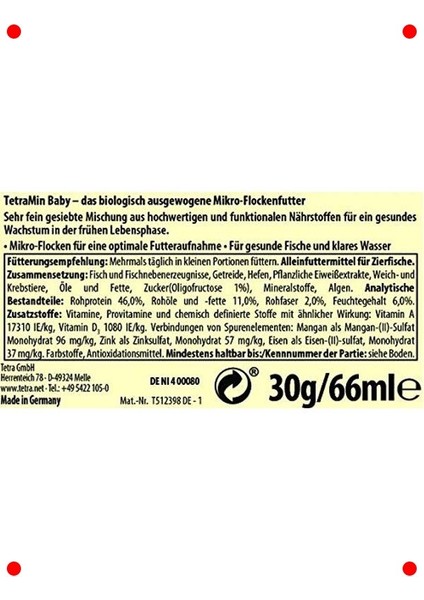 Yavru Balıklar Için Mikro Pul Yem 66 ml fiyatları