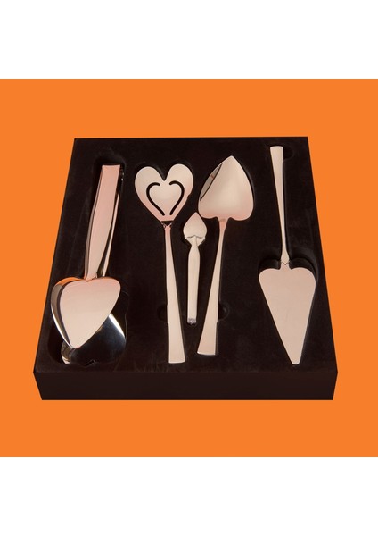 Can Canan 5 Parça Servis Takımı - Gri