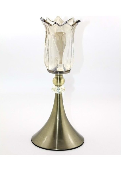 Üstü Cam Şamdan Tekli fiyatları