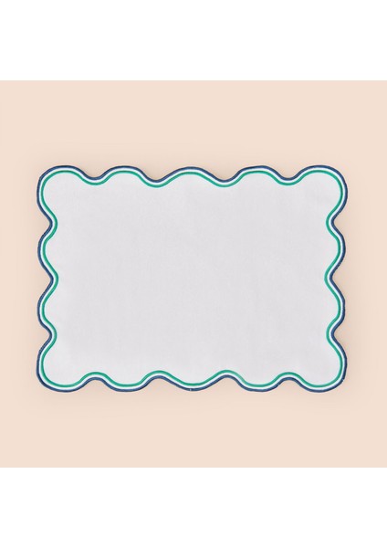 Soft Nonna Amerikan Servis - Yeşil / Mavi - 30X50 cm modelleri