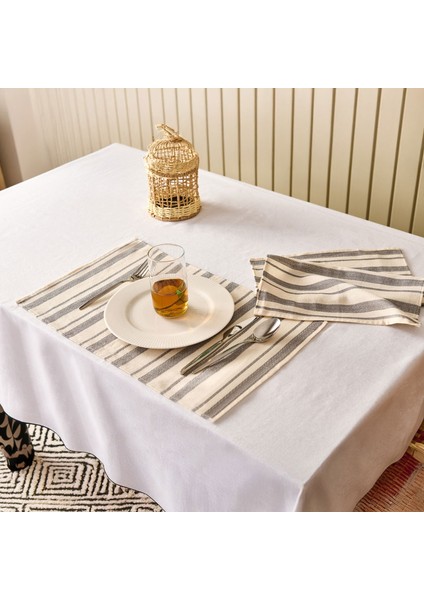 Soft Alno 2'li Amerikan Servis - Ekru / Antrasit - 30X50 cm fiyatları