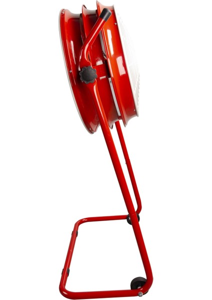 Ayas Devekuşu Retro Tekerlekli Sanayi Tipi Vantilatör - Kırmızı modelleri