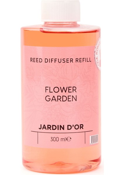 D'or Paris Flower Garden Oda Kokusu Yedek Şişe - Şeffaf - 300 ml