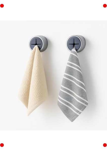 Yapışkanlı Tak-Çıkar Havlu Askısı (2'li Set)