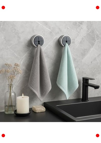 Yapışkanlı Tak-Çıkar Havlu Askısı (2'li Set) modelleri