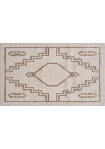 Soft Klas 2'li Banyo Paspası - Ekru / Bej - 60X100 cm + 50X60 cm