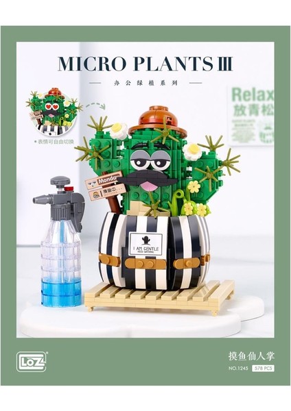 LZ1245 Nessiworld Kaktüs Blok Seti -Vagon Life fırsatları