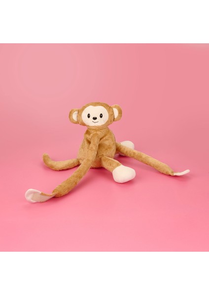 Soft Maymun Figürlü Çanta - Kahverengi - 40X25 cm