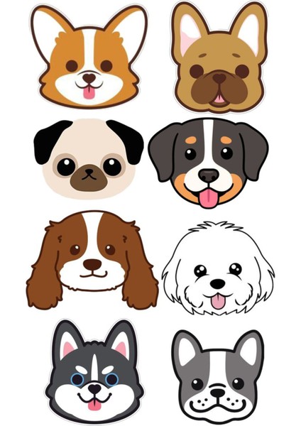 Köpek Telefon Laptop Notebook Tablet Defter Matara Stiker Etiket ST2119