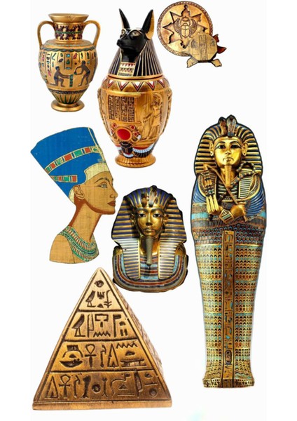 Antik Mısır Telefon Laptop Notebook Tablet Defter Matara Stiker Etiket ST2244