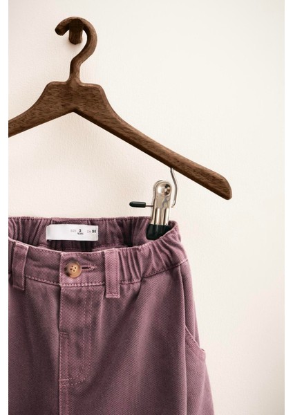 Çocuk Pamuklu Oversize Pantolon – Rahat Kesim Lastikli Paça Tasarım modelleri