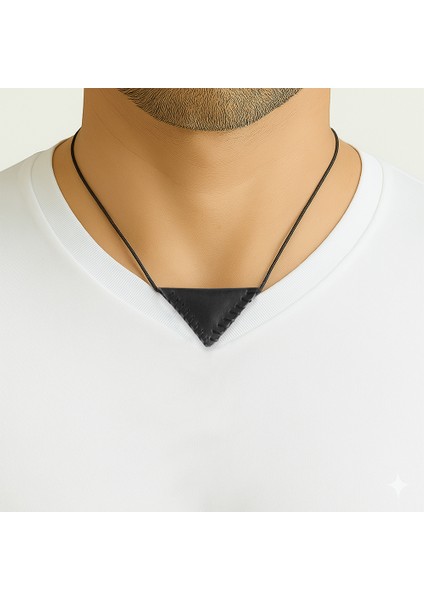 Siyah Ip Zincirli Isme Özel Yazılı Siyah Gerçek Deriden El Yapımı Erkek Cevşen Kolye indirimleri