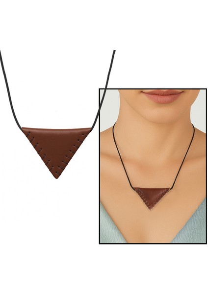 Siyah Ip Zincirli Isme Özel Yazılı Kahverengi Gerçek Deriden El Yapımı Kadın Cevşen Kolye fırsatları